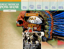 Tablet Screenshot of mohicanpowwow.com